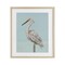 Stupell Industries Coastal Heron Muted Blue Framed Print Under Glass, design by Julie DeRice